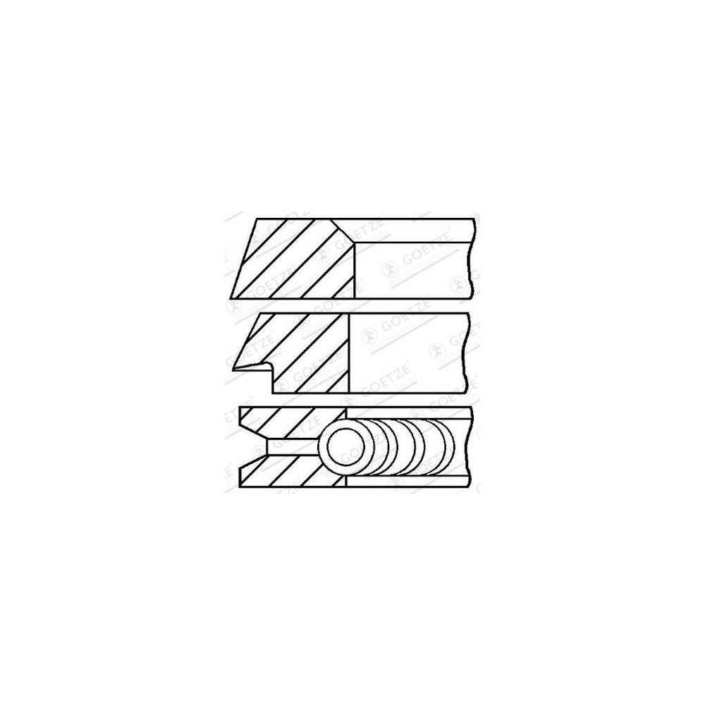 Piston Ring Set GOETZE ENGINE 08-394600-00