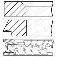 Piston Ring Set GOETZE ENGINE 08-404100-00