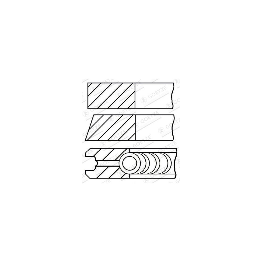 Piston Ring Set GOETZE ENGINE 08-429300-10