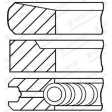 Piston Ring Set GOETZE ENGINE 08-431700-00
