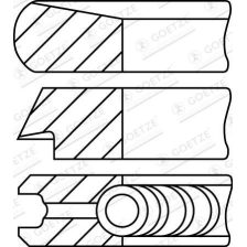Piston Ring Set GOETZE ENGINE 08-452400-00