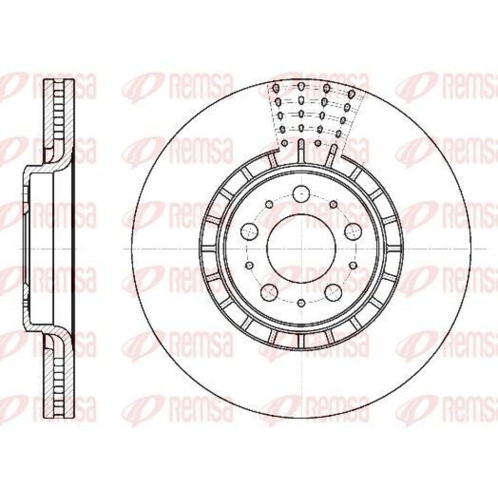Brake Disc REMSA 6768.10