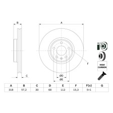 Brake Disc BOSCH 0 986 479 E49