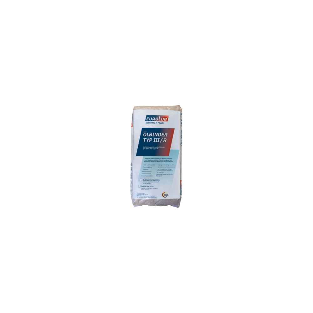 Palīgmateriāli EUROLUB ÖLBINDER PLUS (Feinkorn) 20 KG | Oiler
