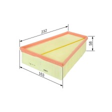 Air Filter BOSCH F 026 400 126