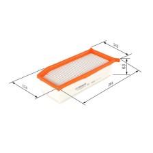Air Filter BOSCH F 026 400 343