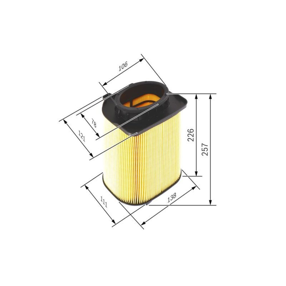 Air Filter BOSCH F 026 400 480