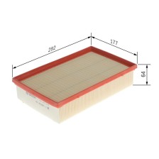 Air Filter BOSCH F 026 400 698