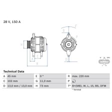 Alternator BOSCH 0 986 084 470