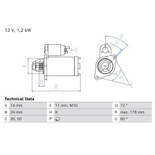 Starter BOSCH 0 986 026 460