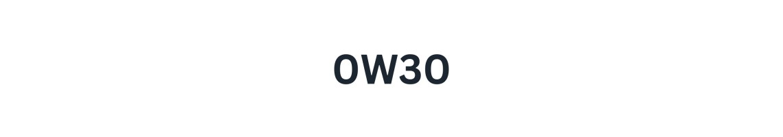 0W-30 engine oil | OILER